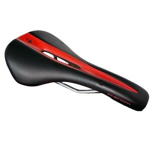 Specialized Phenom Comp Saddle Bike Seat Black Red 143mm Cr Mo Rails Level 2